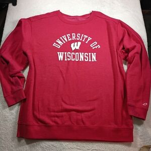 University of Wisconsin Crewneck Sweatshirt Red Size XL